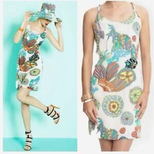 Trina Turk Dress
Mini sundress Bold floral print 
size 8